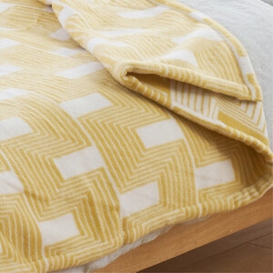 【クィーンサイズ】洗えるタスマニアラムウール混毛布 200×200cm  OTW-Q-YE