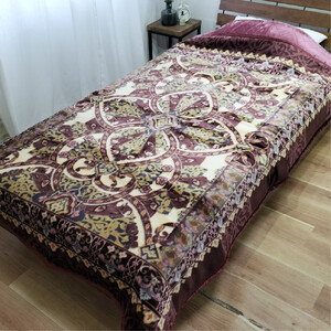 【シングルサイズ】贅沢カシミヤウール混わた入り嵩高毛布 ピンク1枚 CAK-161-PI