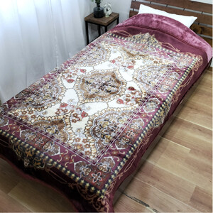 【シングル2枚組】贅沢カシミヤウール混わた入り嵩高毛布 (140×200cm)×１セット（ピンク1枚・ブルー1枚）  CAK-162-2P