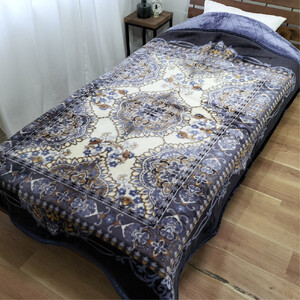 【シングル2枚組】贅沢カシミヤウール混わた入り嵩高毛布 (140×200cm)×１セット（ピンク1枚・ブルー1枚）  CAK-162-2P