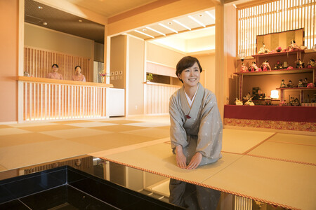 【加太淡嶋温泉大阪屋ひいなの湯】ペア日帰り 入浴券 ≪昼食(和定食)付≫