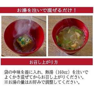 国産具材の赤白お味噌汁（フリーズドライ）16食 [AJ08]