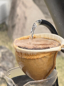 「珈」Bマイルドブレンド 500g コーヒー粉 コロンビア 【飲みやすい深煎り】と 紀州ネルドリッパー