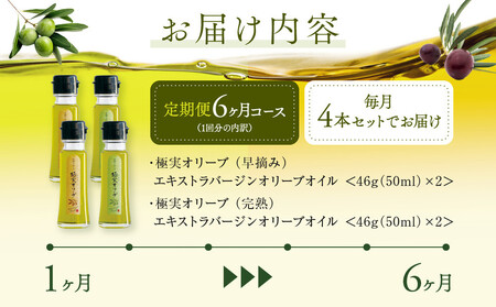 【定期便6ヶ月コース】エキストラバージンオリーブオイル お試し4本セット【SM7-2】