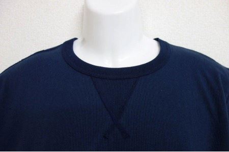 和歌山吊り天竺フラットシーマVガゼットTシャツ/ネイビー【男女兼用】<Mサイズ>