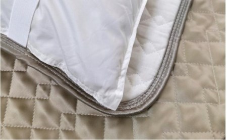 潤いシルク100%サテン枕パッド　ベージュ1枚　Sサイズ（35×50cm）SSM-3S-1P　BE