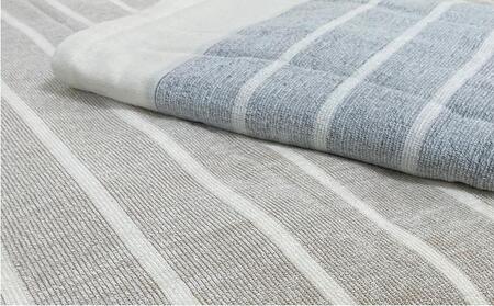オーガニックコットン　タオルシーツ　シングルサイズ（145×230cm）かすみ　グレー  SNS-12-GY