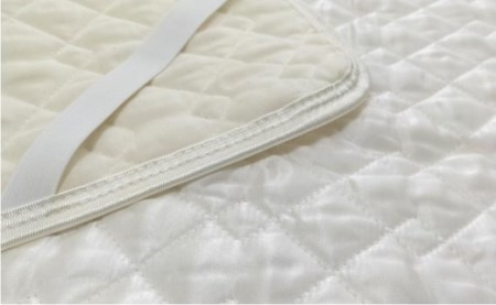 ピュアシルク敷パッド　セミダブルサイズ（120×205cm）SCC-1220SW