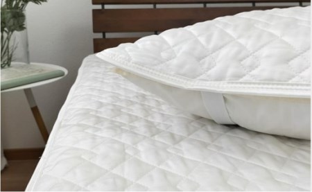 ピュアシルク敷パッド　セミダブルサイズ（120×205cm）SCC-1220SW