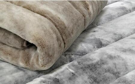 備長炭混わた入り　フェイクファー敷パッド　セミダブルサイズ（120×205cm）ベージュ BFP-12SW-BE