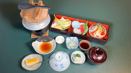 花山温泉薬師の湯ペア食事付入浴券(海鮮釜飯御膳)