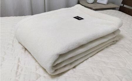 【シングル】贅沢タッサーシルク100%(毛羽部分)毛布 140×200cm SILK-S