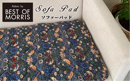 【ソファーパッド3.5人掛用50×175】ベストオブモリス いちご泥棒ネイビー MR-5017I-NB