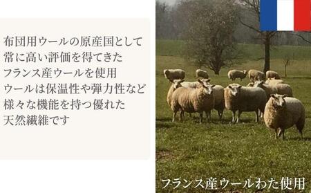 【セミダブル】ウォッシャブル ウールわたベッドパッド（120×200cm）WB-12