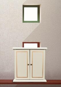 タツクラフト 紀州塗り ミニ仏壇 小 白練 【Tk291】