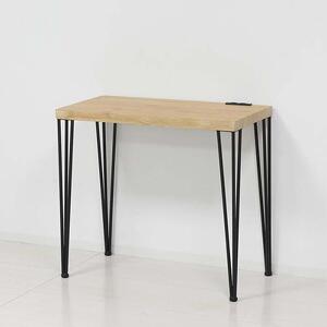 【モダンナチュラル】アートデスク2点セット(コンセント付)