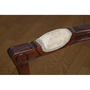 【ブラウン】フランシスカ チェアー肘付