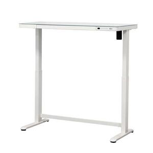 【ホワイト】電動昇降デスク メモリー機能付