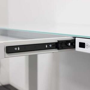 【ホワイト】電動昇降デスク メモリー機能付