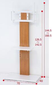 【ナチュラル】壁掛け風テレビ台 ハイ