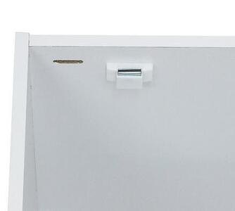 【ホワイト】鍵付き5段ボックスR