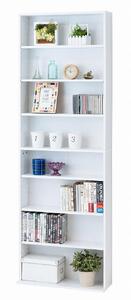 【ホワイト】文庫本棚W600　S　