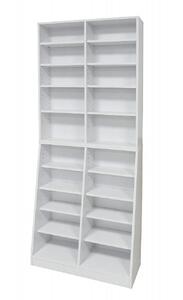 【ホワイト】大容量ホームシェルフW75