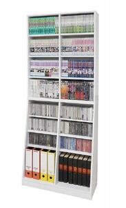 【ホワイト】大容量ホームシェルフW75