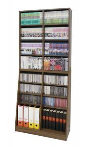 【ウォールナット】大容量ホームシェルフW75