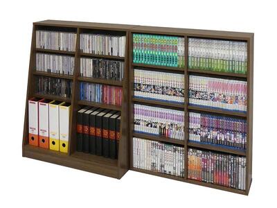 【ウォールナット】大容量ホームシェルフW75