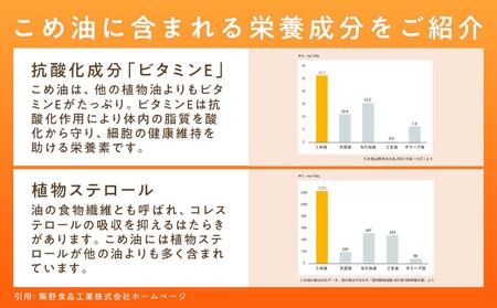 こめ油 和歌山県産 500g×6本
