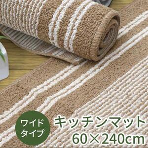 キッチンマット ワイド ロング 約60×240cm 【アップサイクル】