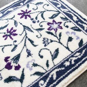 玄関マット モンテサラサ 45×75cm ネイビー 室内 洗える 日本製 ウィルトン織り すべり止め