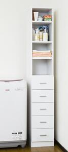 鏡面すきま収納タオルストッカーW30