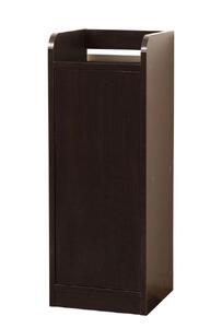 鏡面モデム収納ラック スリム ブラウン