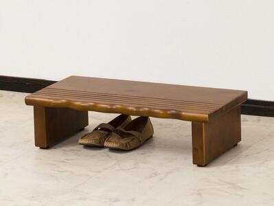 天然木玄関台 60