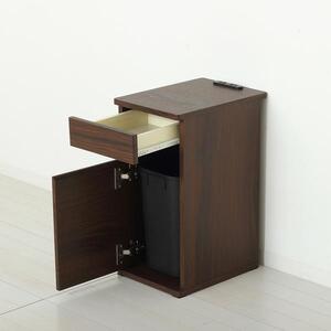 コンセント付ダストボックス ブラウン