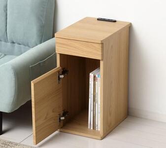 コンセント付ダストボックス ナチュラル