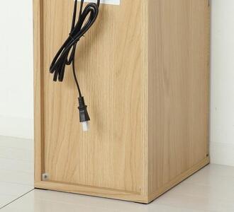コンセント付ダストボックス ナチュラル