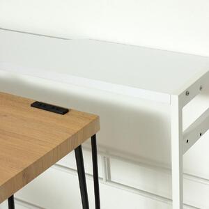 デュアルモニターテーブル ホワイト