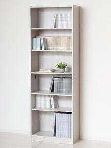 らくらく組立 文庫本棚W600 ホワイト