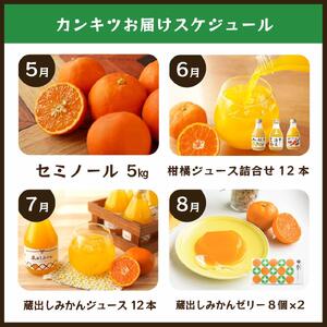 【毎月お届け全12回】みかんのサブスク 定期便 頒布会｜旬のカンキツを産地直送で毎月お届け 家庭用 和歌山県 海南市 【毎月お届け全12回】