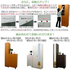 【オーク】キャスター付き シューズボックス 幅60 ロータイプ