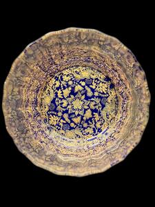 ウィスキーグラス 花舞(瑠璃色)【NF4】