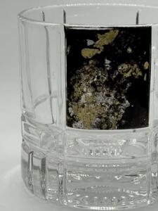 ウィスキーグラス 古代 (金箔) 漆黒 【NF3】