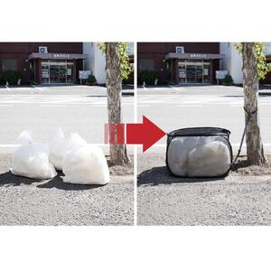 カラス除けゴミネット 幅49cm×奥行49cm×高さ70cm ゴミネット カラスよけ 大容量 防鳥 ゴミステーション ごみ収集ボックス 回収式 猫除け 鳥除け 動物除け カラス対策 飛散防止 ファスナー式ゴミストッカー BYT1044402