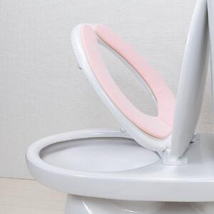 【ソフトピンク】サンコー ズレない さらっと ベンザシート おくだけ吸着 便座カバー 洗える KN-56