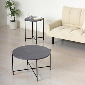 センターテーブル ２個セット 幅60cm 幅40cm おしゃれ スタイリッシュ サイドテーブル ２台セット ラウンドテーブル モノ AKU1044110