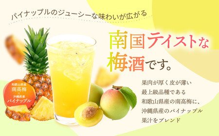 紀州の梅酒とパイナップル 720ml 中野BC UMESHUfor