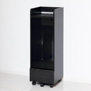 ゲーム機ラック キャスター付き ブラック AKU104476302